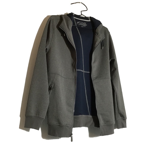 RED BULL Full Zip Men's Sporty Gray Hoodie Jacket with Reflective Trim, Medium - Picture 4 of 16